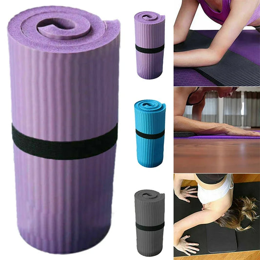 1.5 Cm Extra Thick Yoga Mat Comfortable Non-slip Shock Absorbing Elbow Mat Knee Mat Exercise Slimming Pilates Gymnastics Mat