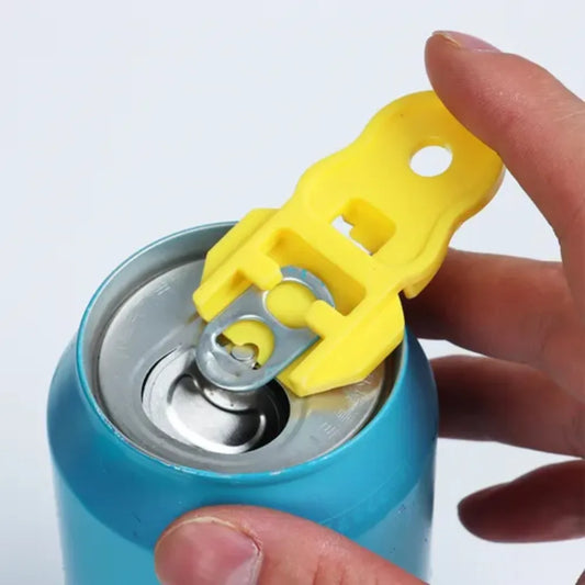 6pcs Simple Plastic Beverage Drink Opener Multicolor with Hole Can Opener Labor-saving Dust Proof Plastic Drink Opener Home Bar
