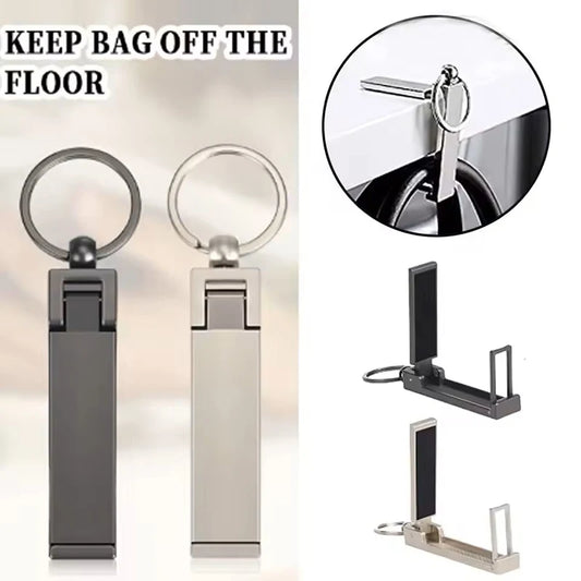 Multifunctional Bag Hangers Purse Hook For Table Foldable Instant Bag Purse Hook Handbag Table Hanger Holder With Carabiner