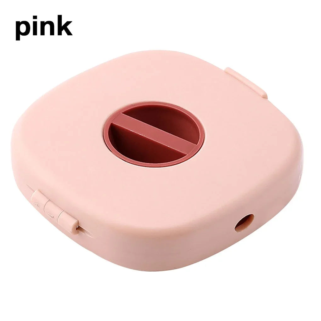 Portable Round USB Cable Winder Small Cable Organizer Rotating Data Cable Organizer Mobile Phone Mobile Charging Cable Winder