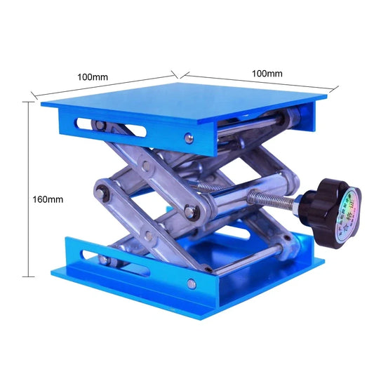 Lift Table 4'x4' Lab Plate Jack Scissor Stand Platform Router Workbench Table Woodworking Lift Laboratory Carpentry Tools NEW
