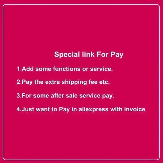 Special link Used to supplement price difference and transportation