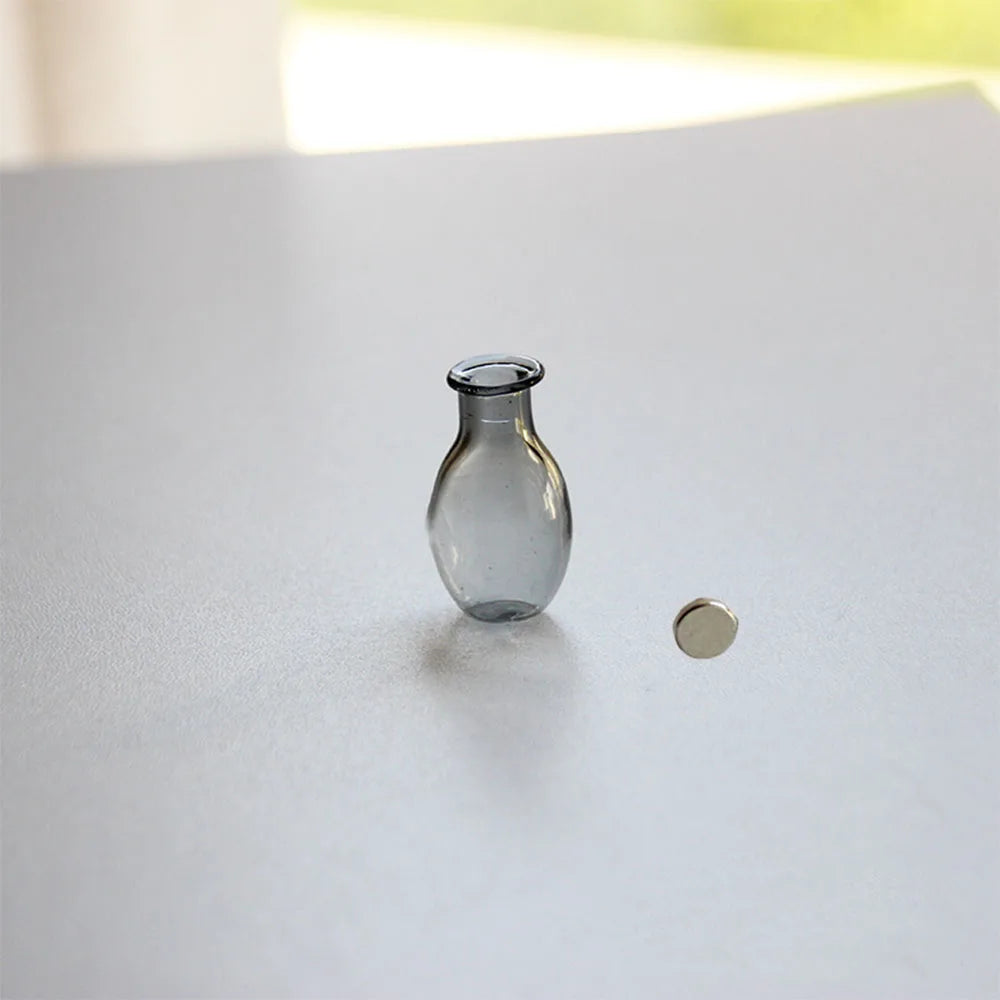 1Pc Cat Whiskers Mini glass Vases Magnetic Tiny Vases Refrigerator Decor Small Plant Kitchen Office Cat Dog Whisker Holder gift