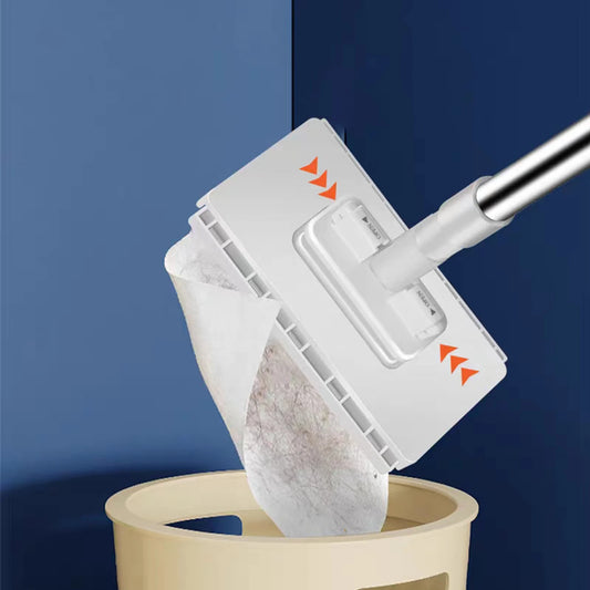 Dust Removal Mop with 3/5/6/10 PCS Electrostatic Ultra-fine Fiber Cloth Replacement Pad Disposable Dry And Wet Cleaning Supplies