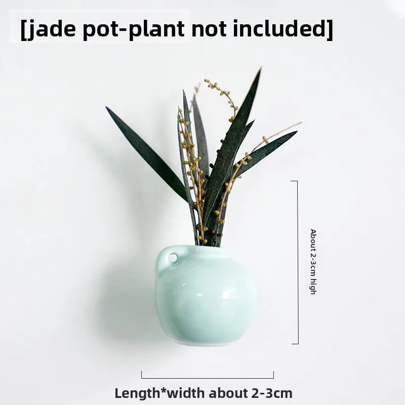 Creative Mini Magnetic Ceramic Flower Vase – DIY Porcelain Insert for Fridge Sticker, Fingertip Decoration &Thoughtful Gift Idea