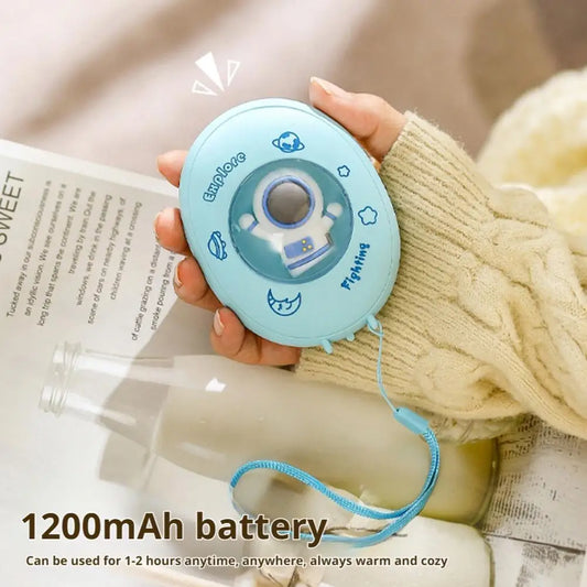 Mini Hand Warmer Portable Cartoon Design 1200mAh Battery USB Rechargeable Fast Winter Warm Tool Ambient Light Trending Now
