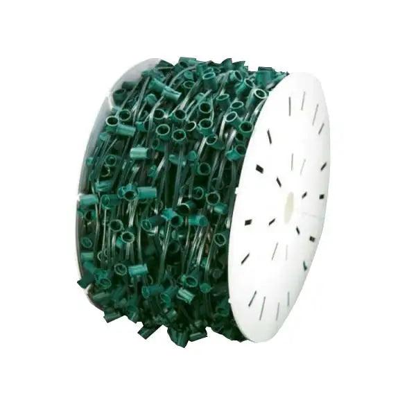 UL Commercial C9 Christmas LED Lights 1000ft 12" Spacing Lights C9 Light Spool SPT-1 C9 Socket C9 Light Strand