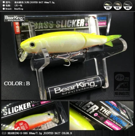 Bearking Brand 1PC AS-S85 Hard Fishing Lures Minnow  9cm 7.2g Artificial Baits Deep Diving Wobblers Fishing Tackles