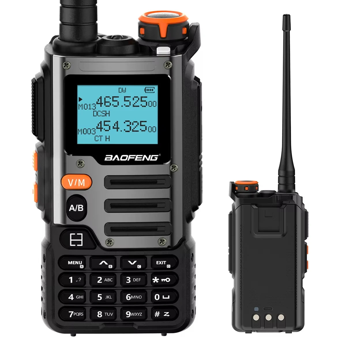 Baofeng UV-K68 Walkie Talkie 5W UV K68 UVK68 Two Way Radio Full Band Receiving UVK6 K6 Type C Charge Air Band DTMF NOAA