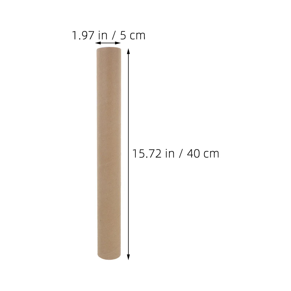 4Pcs Mailing Tubes Kraft Paper Heavy-Duty Round Cardboard Poster Document Transport Protective Shipping Tubes Storage Caps