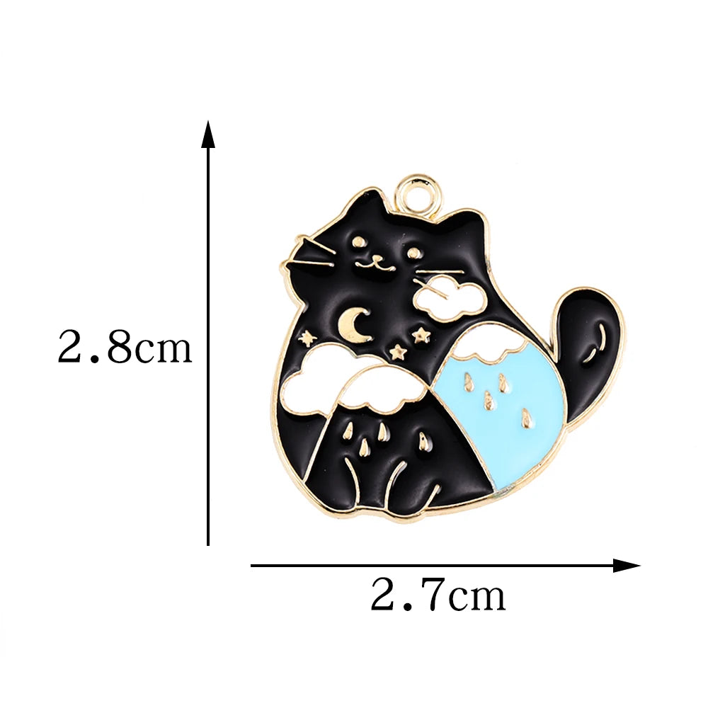 Lovers Cute Cat Cat's Paw Necklace Animal Pendant Charm for Bracelet Necklace Keychain Pendant DIY Jewelry Making Supplies Gift