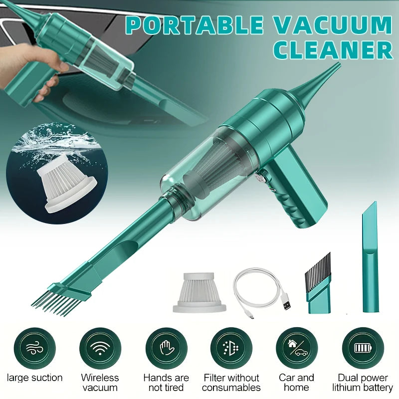 Small mini portable car vacuum cleaner, multifunctional, suitable for various scenarios inside the car