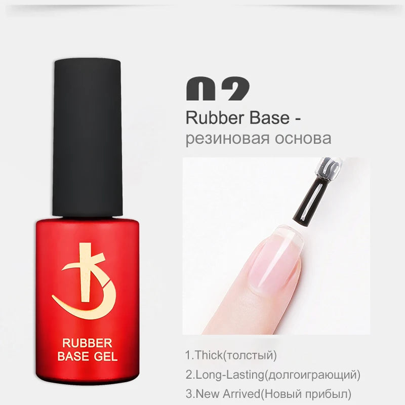 KODI JYJ Base and Top Coat for Gel Polish Acid free Primer Varnish Hybrid Semi Permanent Lot Matte Top Nails Thick Rubber Base