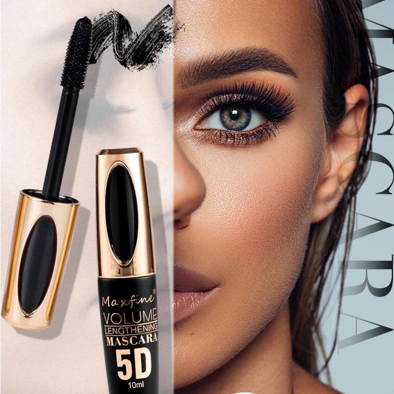 Waterproof Anti-sweat Mascara Lengthens Eyelashes Extension Blue Silk Fiber Mascara Female Non-smudge Mascara Makeup Cosmetic