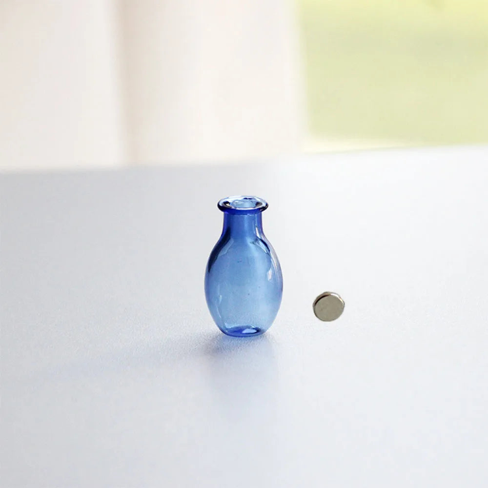 1Pc Cat Whiskers Mini glass Vases Magnetic Tiny Vases Refrigerator Decor Small Plant Kitchen Office Cat Dog Whisker Holder gift