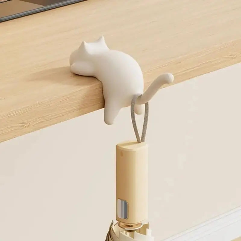 Cute Cat Bag Hook Hanger Table Hook Handbag Backpack Travel Bag Organizer Holder Home Office Decor Desk Side Hooks Portable
