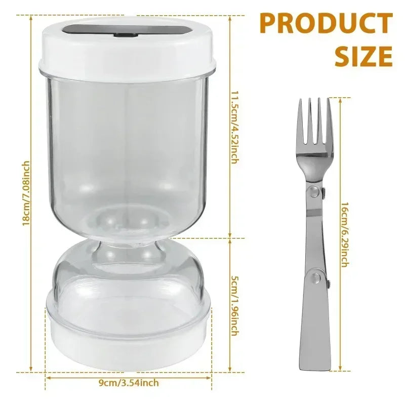 Pickle Jar Pickle Container Pickle and Olive Hourglass Jar Juice Separator Jar with Airtight Lid for Jalapeno Gherkin BPA Free