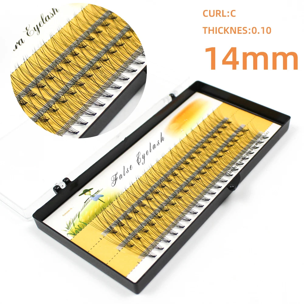 1box/60 Bundles,10D 0.1/0.07mm Thickness Individual Eyelash Extensions eyelashes Cluster Lashes, Natural False Eyelashes Bundles