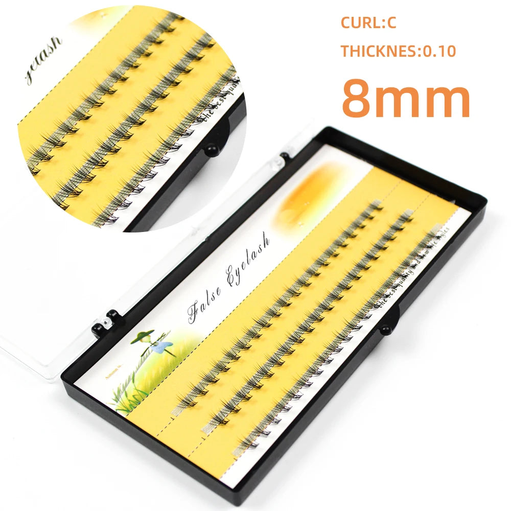 1box/60 Bundles,10D 0.1/0.07mm Thickness Individual Eyelash Extensions eyelashes Cluster Lashes, Natural False Eyelashes Bundles