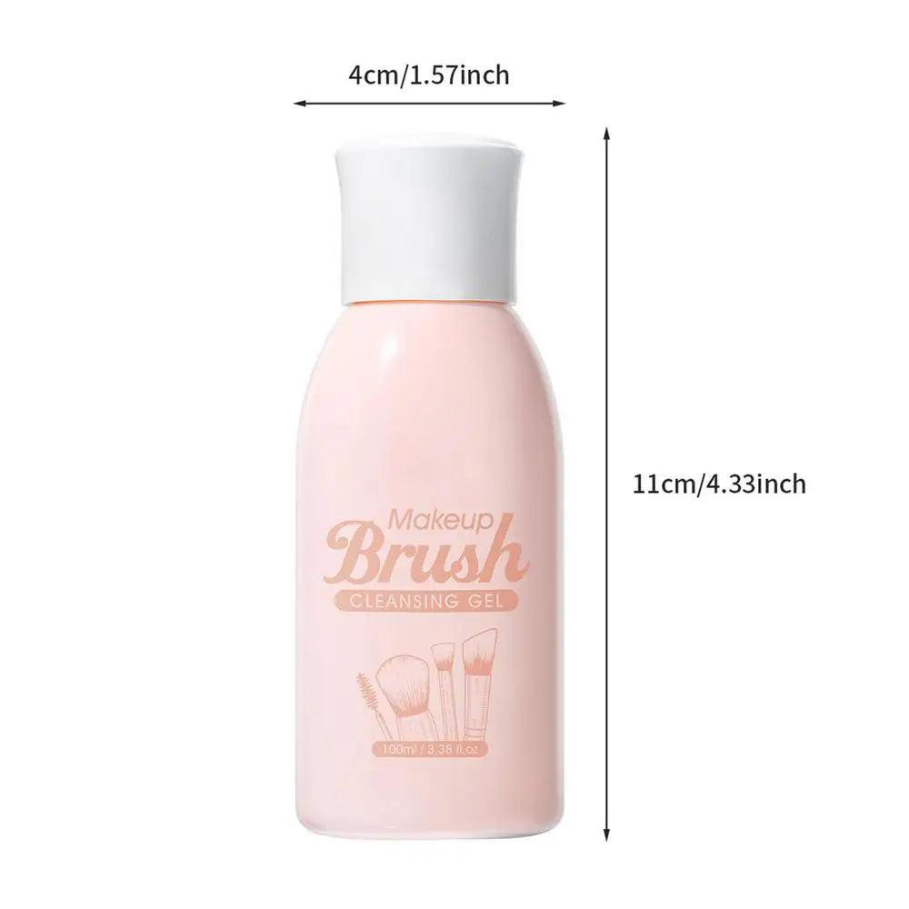 Makeup Brush Cleaner Solution Makeup Brush Shampoo Puff Cleaning Solution Remover Quickly Liquid Makeup Brush Cleaner 100ml