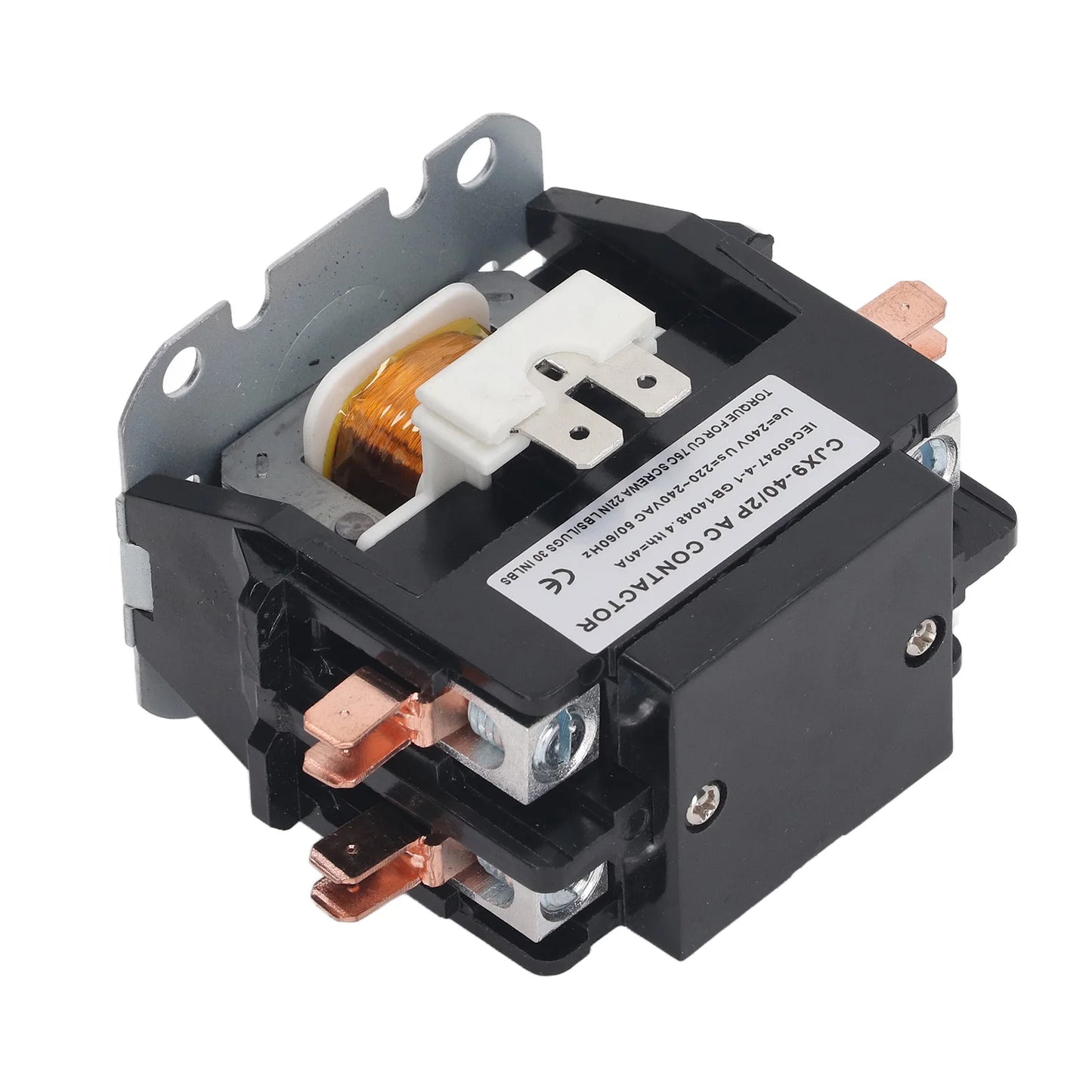 Air Conditioner AC Contactor Heat Resistant Crack Proof Buckle Replacement Durable 40A AC Contactor for Power Applications
