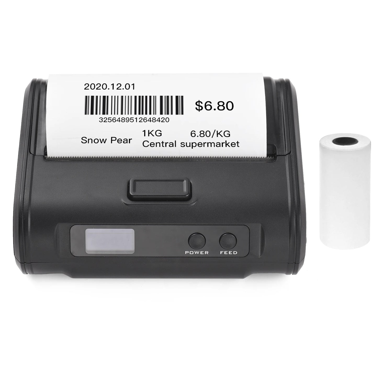 Wireless Thermal Receipt Printer 4-inch 110mm Portable Mobile Printer 203dpi Print BT USB Connect for Small Business Market
