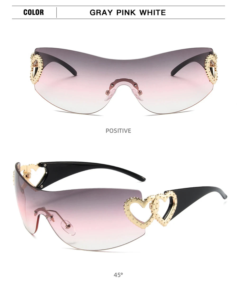 2025 Luxury Trending Pink Women's Sunglasses Vintage Designer Shade Fashion Goggles