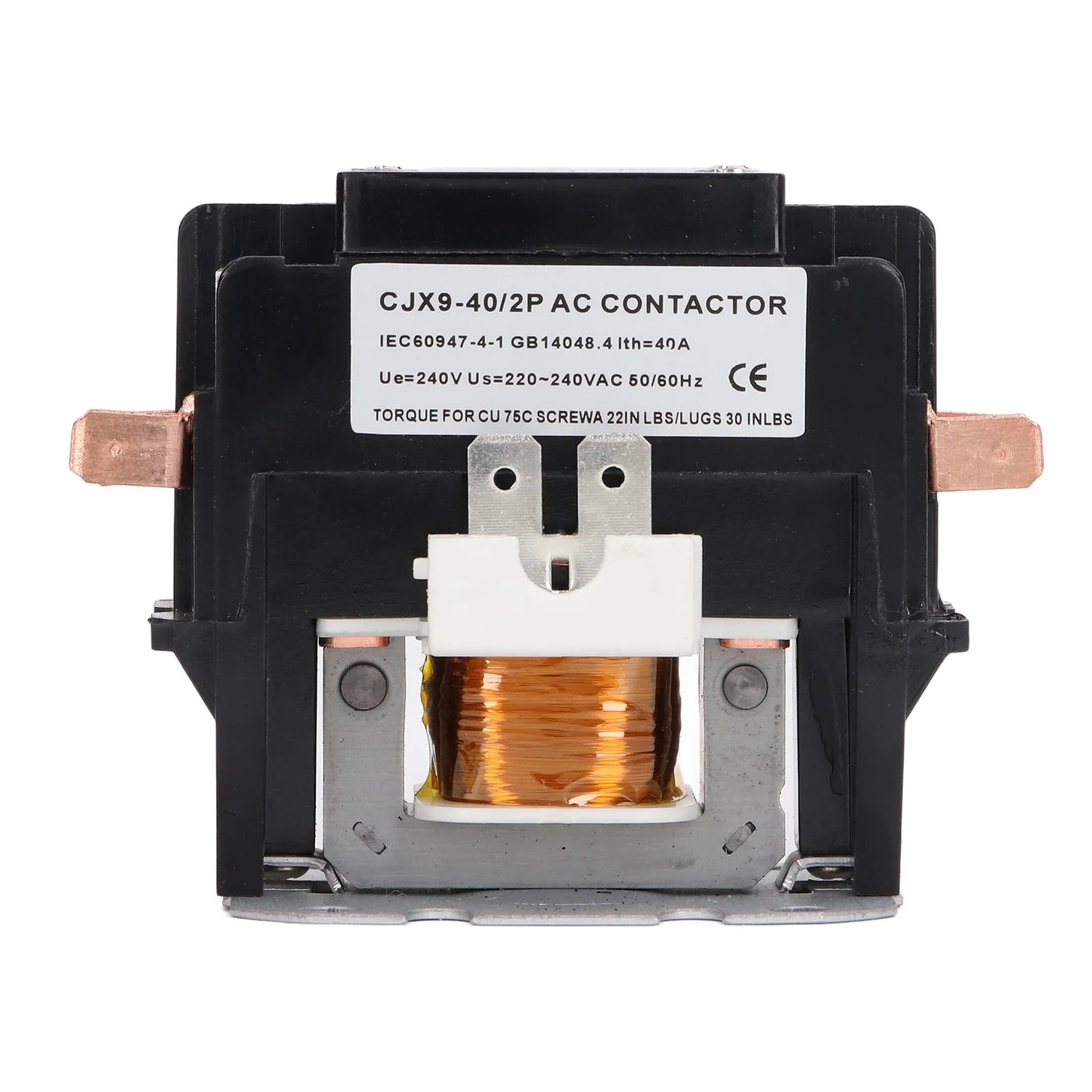 Air Conditioner AC Contactor Heat Resistant Crack Proof Buckle Replacement Durable 40A AC Contactor for Power Applications