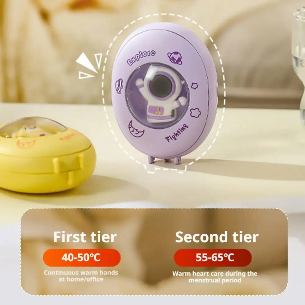 Mini Hand Warmer Portable Cartoon Design 1200mAh Battery USB Rechargeable Fast Winter Warm Tool Ambient Light Trending Now