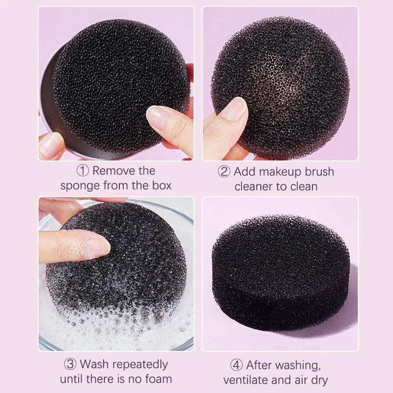 Makeup Brush Cleaning Box Quick Clean Sponge Eyeshadow Brushes Dry Cleaner Cosmetic Wash Clean Powder Tool Makeup Accessories