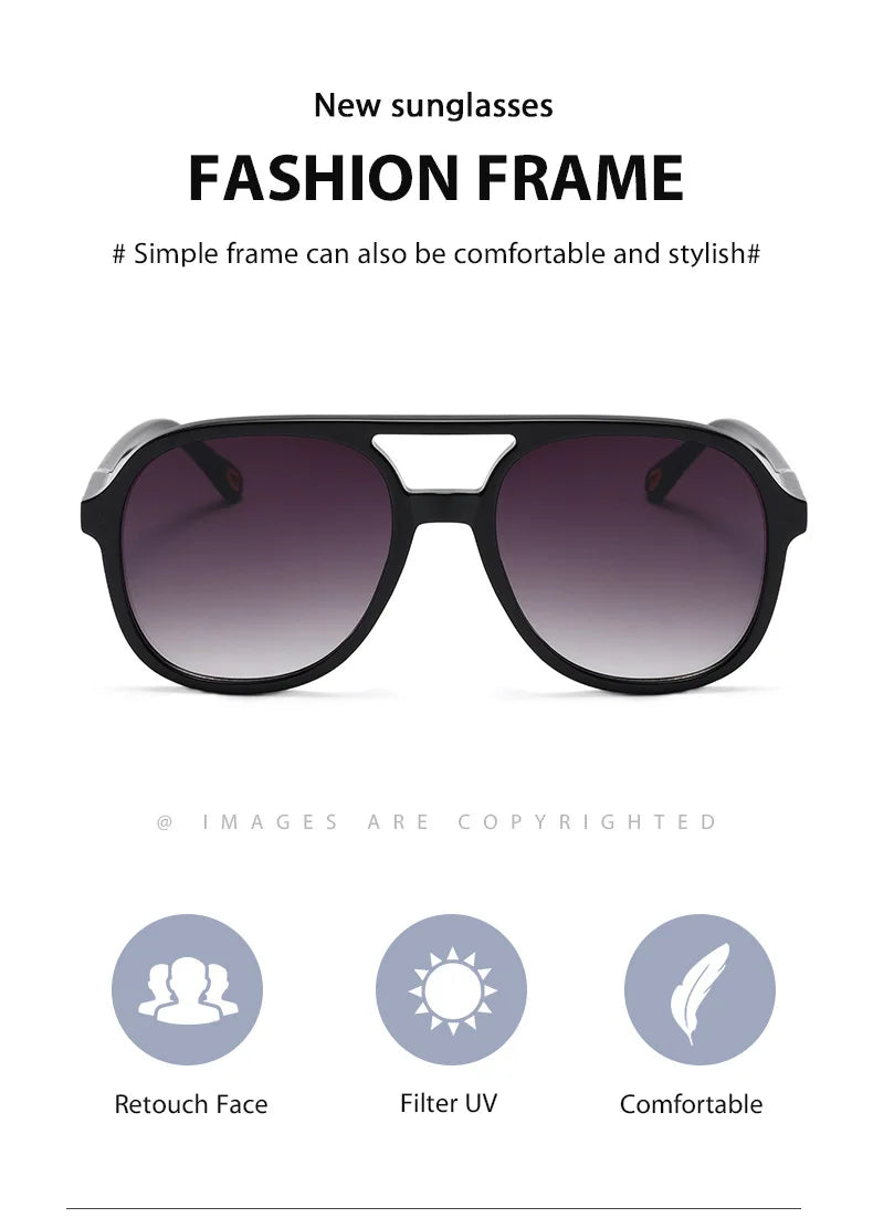 SHAUNA Trending Pilot Sunglasses UV400
