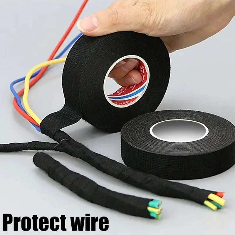 Electrical Tape Heat Resistant Wiring Harness Fabric Waterproof  Automotive Insulating Adhesive Cloth for Cable Wire Wrap 1-10Pc
