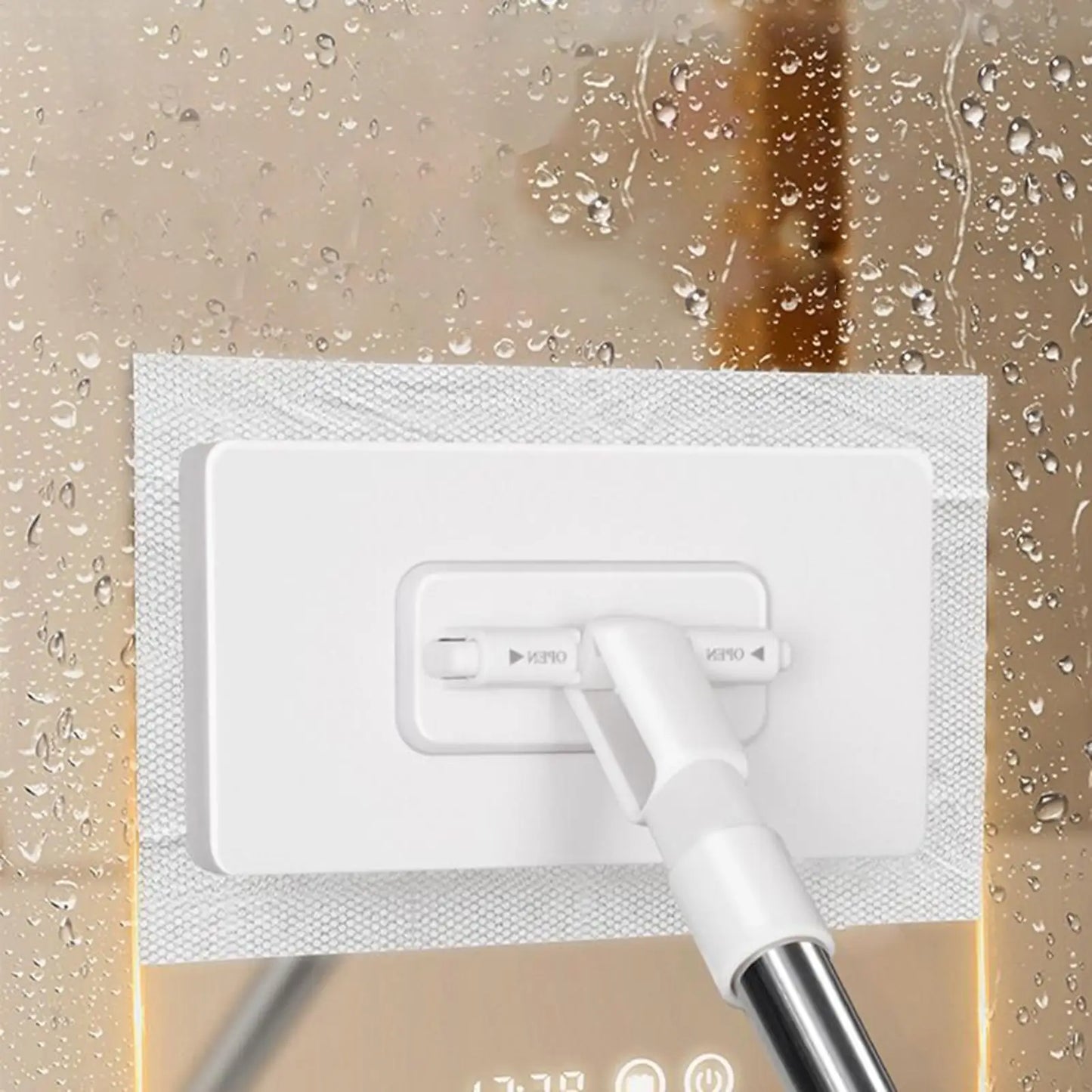 Dust Removal Mop Face Towel Washer Mop With 4 Replacement Cloths Household Cleaner Tool Dust Removal Equipment for Window