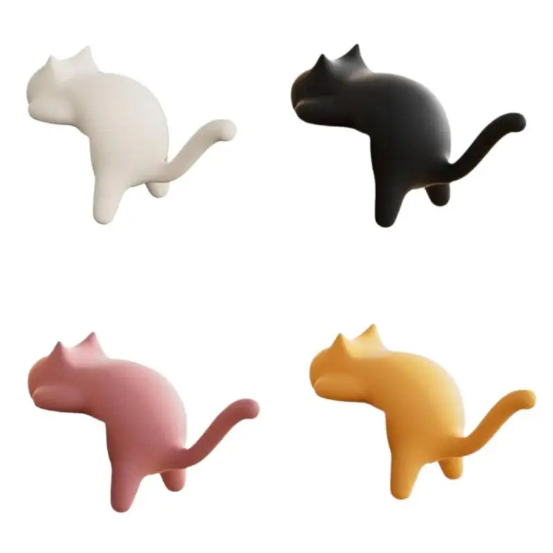Portable Cute Cat Bag Hook Hanger Table Hook Handbag Backpack Travel Bag Organizer Holder Home Office Decor Desk Side Hooks