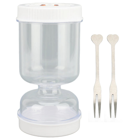 Pickle  Separator Jar ABS Pickle Olive Hourglass Jar Multi Purpose Leakproof Dry Wet Depart Organizer For Home Kitchen