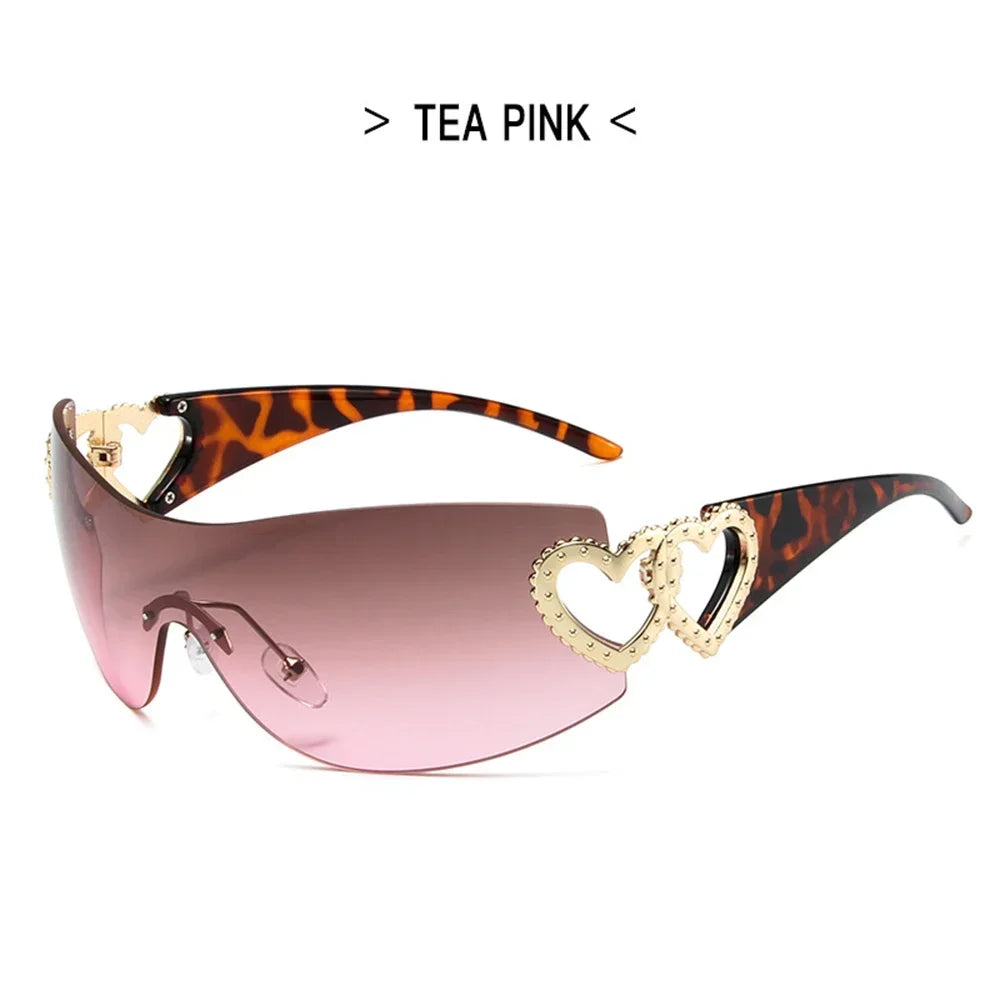 2025 Luxury Trending Pink Women's Sunglasses Vintage Designer Shade Fashion Goggles