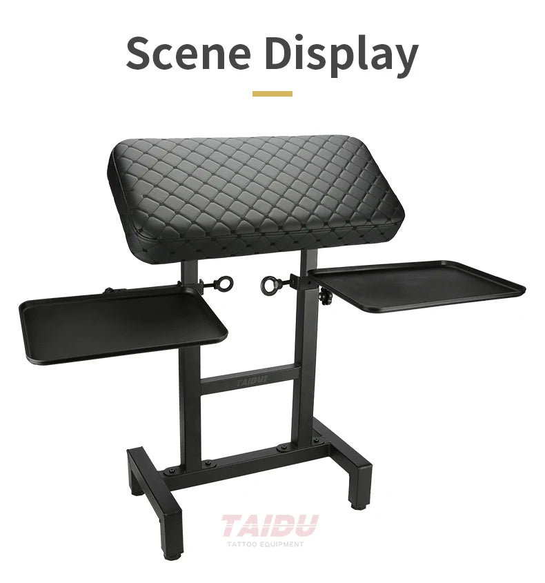 TAIDU Tattoo Armrest Stand With Tray Tattoo Arm Leg Rest Stand Adjust Height 120cm Tattoo Arm Holder Tattoo Equipment