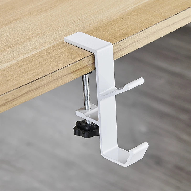 Desk Bag Hanger Portable Bag Hanger School Office Desk Edge Bag Hook Desktop Backpack Hanger Punch Free Desk Side Handbag Rack