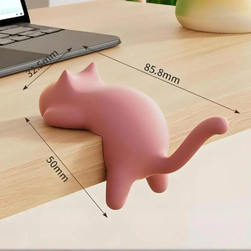 Cute Cat Bag Hook Hanger Table Hook Handbag Backpack Travel Bag Organizer Holder Home Office Decor Desk Side Hooks Portable