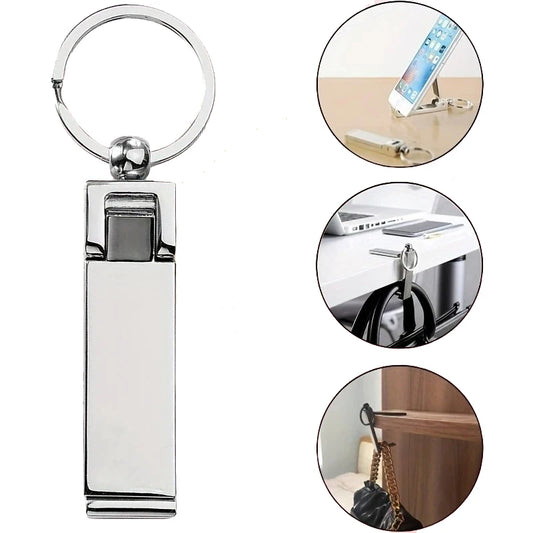 Multifunctional Bag Hangers Purse Hook Foldable Instant Purse Hook Handbag Table Hanger Holder With Carabiner Bag Accessories