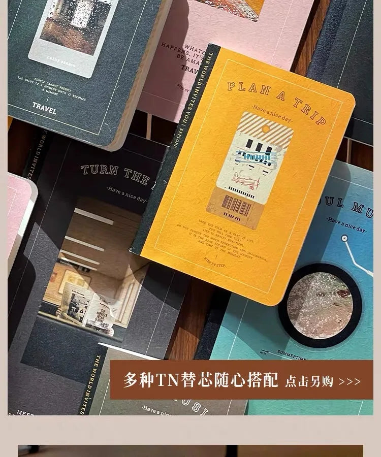 TN Passport book Travel Notebook High Quality Diary journal notebook  American retro Business Office School Meeting Notepad