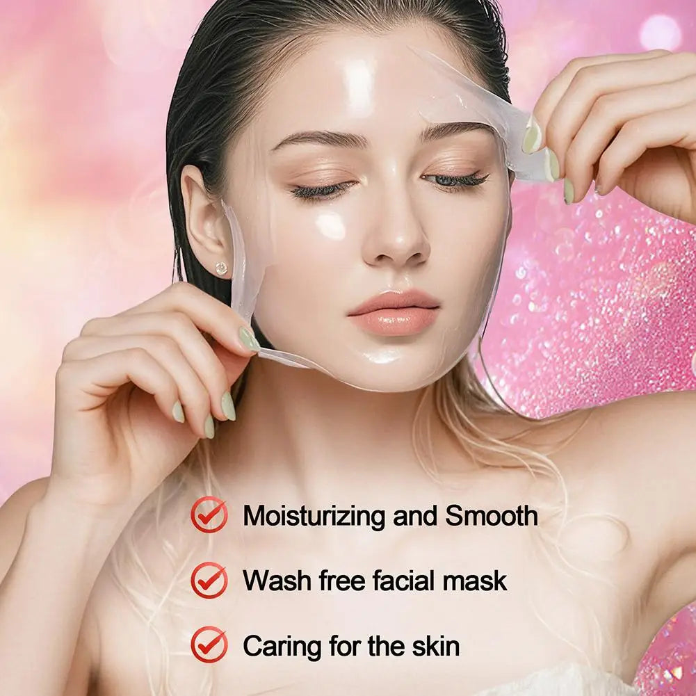1/2PCS Collagen Night Wrapping Mask Peel-Off Overnight Collagen Face Mask Deeply Hydrate & Firming & Glowing Skin,Reduce Sagging