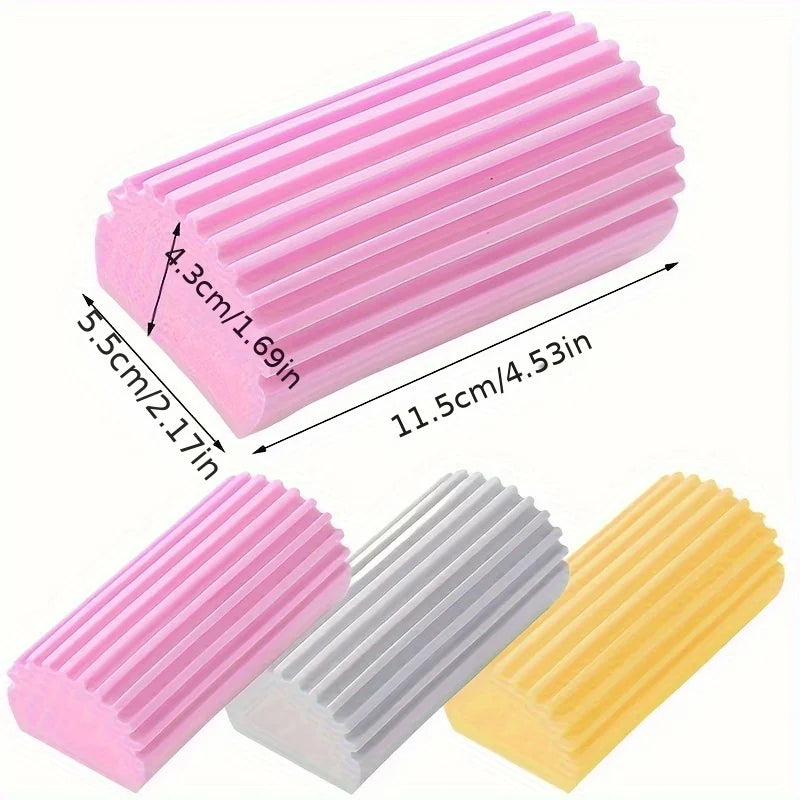Damp Clean Duster Spong Dusting Wet Duster Powder Cleaning Spong Dust Removal Dusters for Home Car Kitchen Bathroom Scrub
