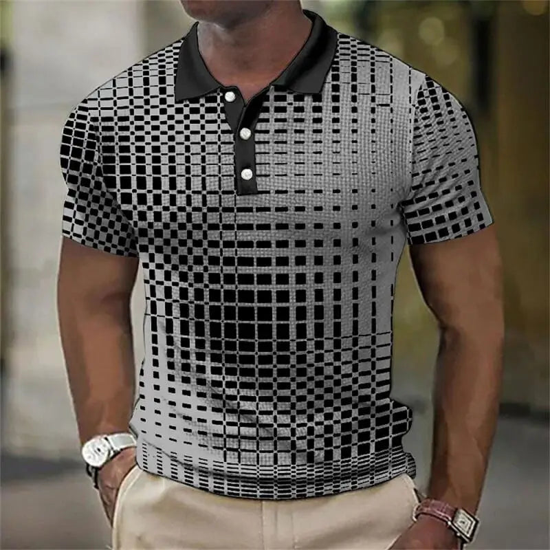New Trending Men Summer Short Sleeve Fashion Casual Polo Shirt .