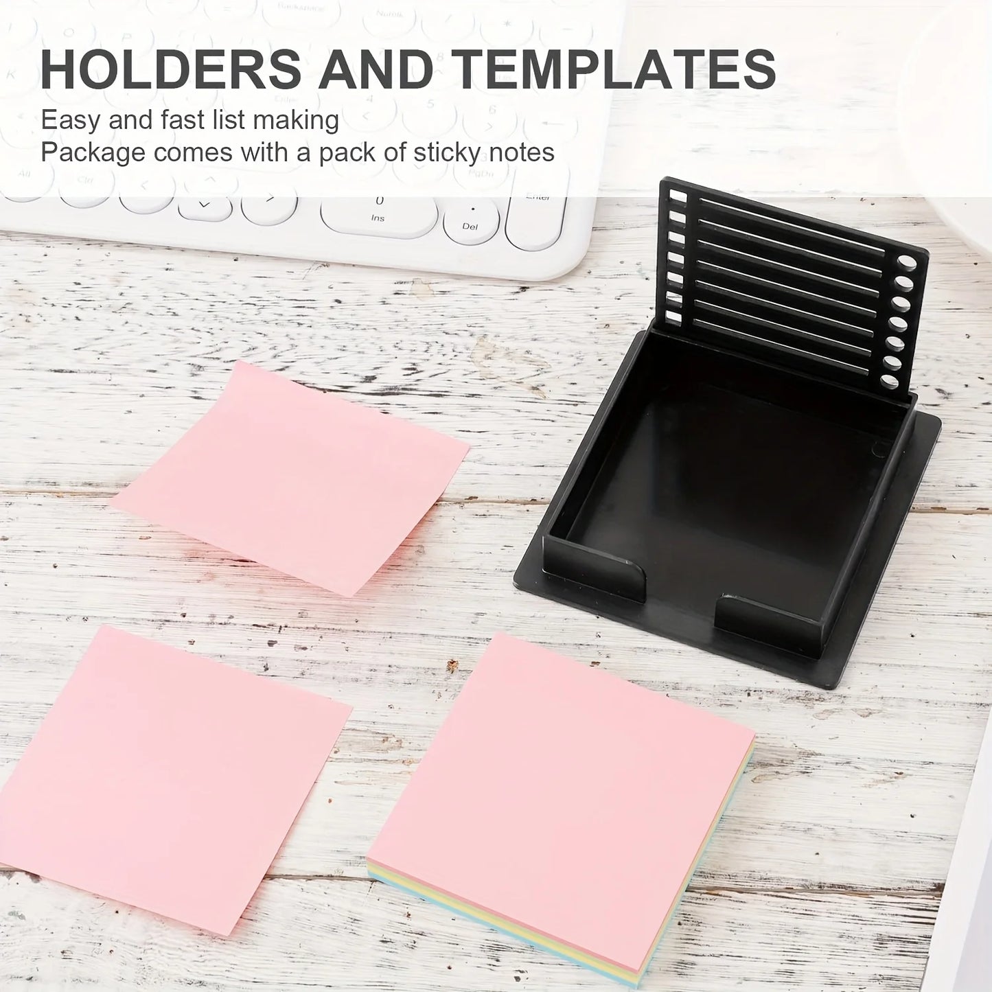 1Pc note holder with template Post It Note Template for quick marking of note boxes