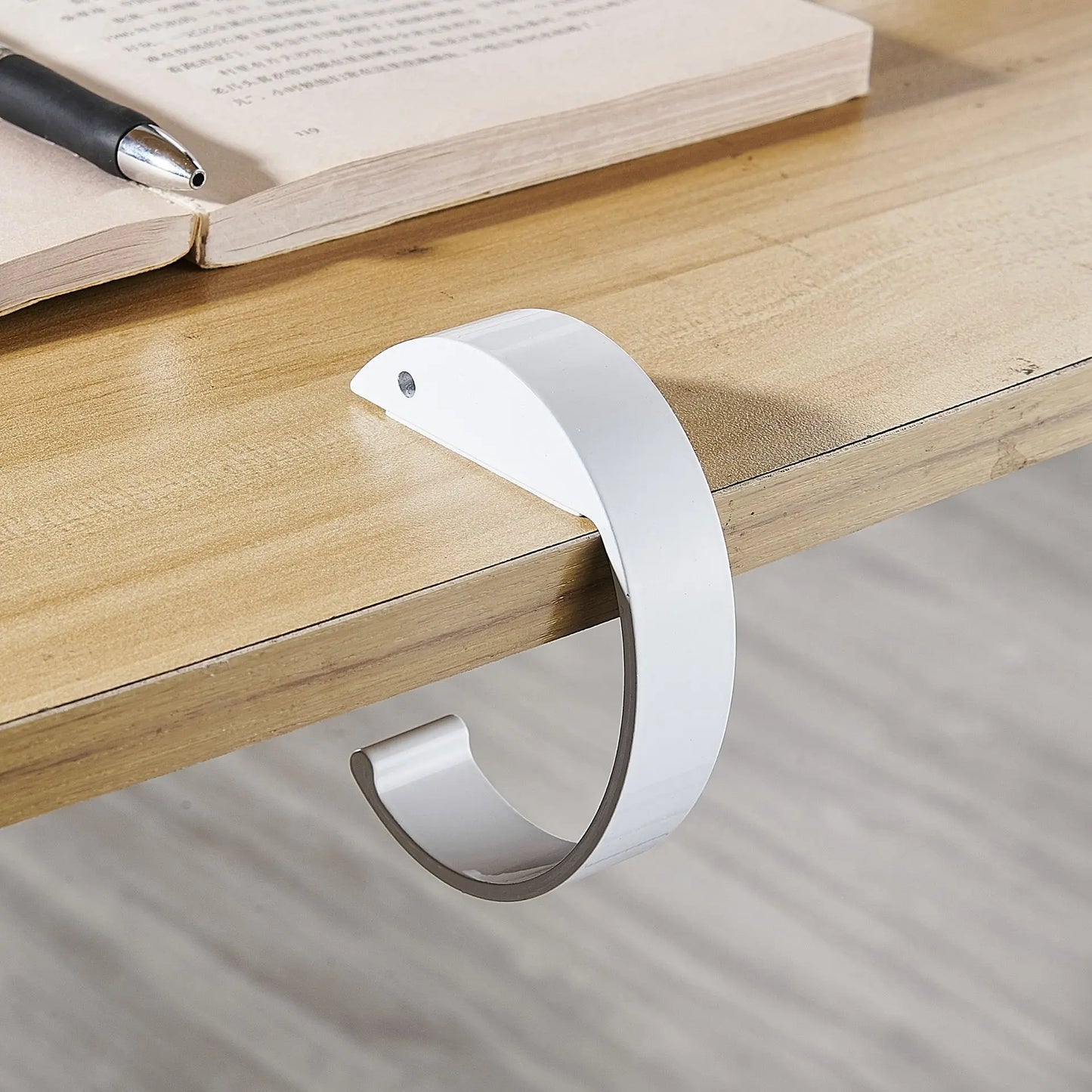 Desk Bag Hanger Portable Bag Hanger School Office Desk Edge Bag Hook Desktop Backpack Hanger Punch Free Desk Side Handbag Rack