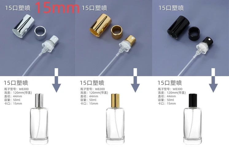 13/15mm Electrochemical Aluminum Atomizing Spray Head Bayonet Type Aluminum Perfume Bottle Matching Nozzle