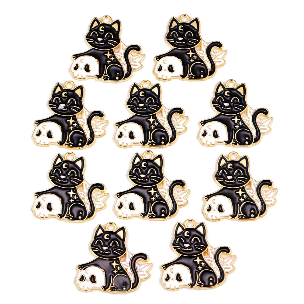 Lovers Cute Cat Cat's Paw Necklace Animal Pendant Charm for Bracelet Necklace Keychain Pendant DIY Jewelry Making Supplies Gift