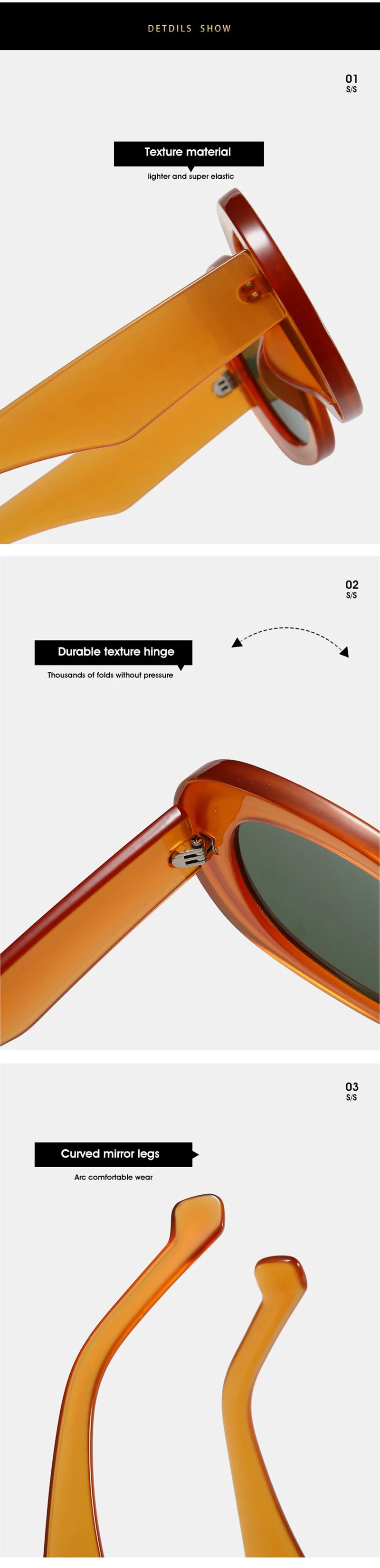 SHAUNA Fashion Oversized Oval Sunglasses Women Retro Trending Men Punk Sun Glasses
