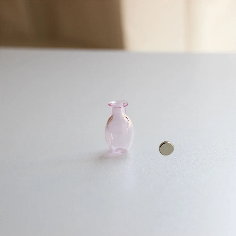 1Pc Cat Whiskers Mini glass Vases Magnetic Tiny Vases Refrigerator Decor Small Plant Kitchen Office Cat Dog Whisker Holder gift